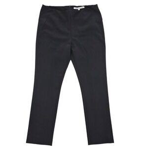 Veronica Beard Black Scuba Knit High Rise Slim Tailored Trousers Pants Womens 12